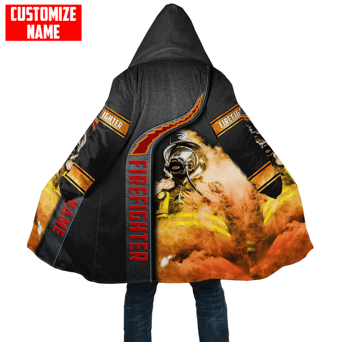 Customize Name Firefighter 3D All Over Printed Unisex Shirts