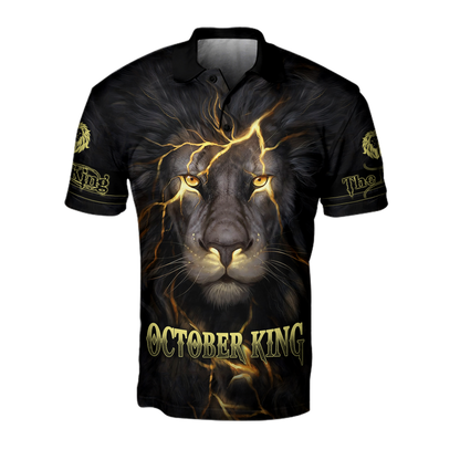 October Lion 3D All Over Printed Unisex Shirts Pi21012110
