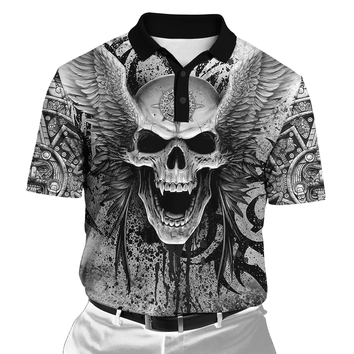 Aztec Mexican Skull 3D All Over Printed Unisex Hoodie