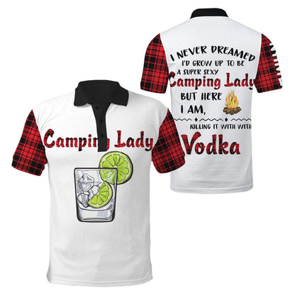 3D All Over Printed Camping  Lady Unisex Shirts Custom Name XT