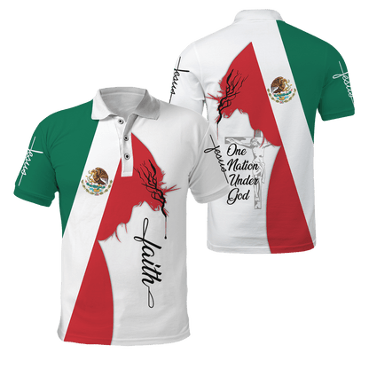 One Nation Under God Mexican Jesus 3D All Over Printed Shirts DQB10092002