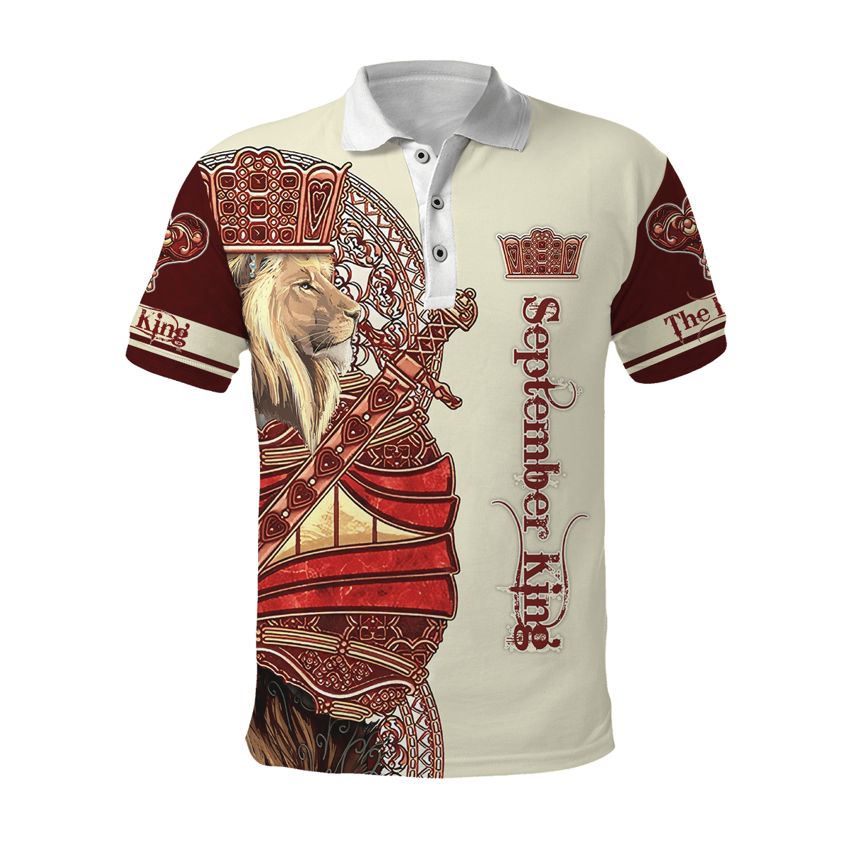 September King Lion 3D All Over Printed Unisex Shirts