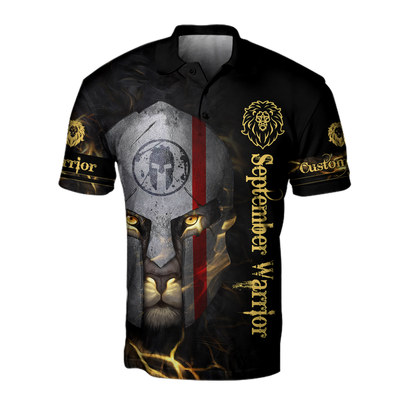 September Spartan Lion Warrior 3D All Over Printed Unisex Shirts
