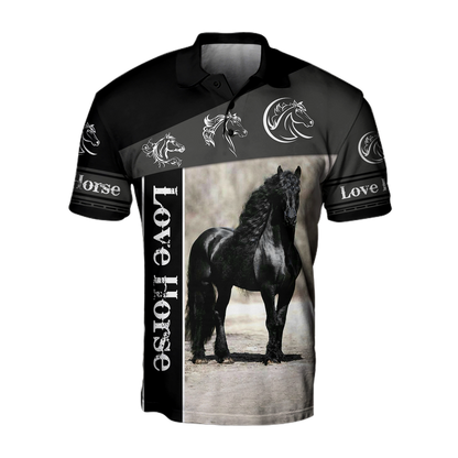 Love Horse 3D All Over Printed Shirts For Men and Women TA09252001