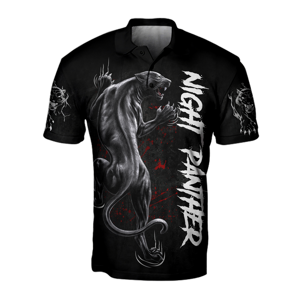 Night Panther 3D All Over Printed Shirt for Men and Women