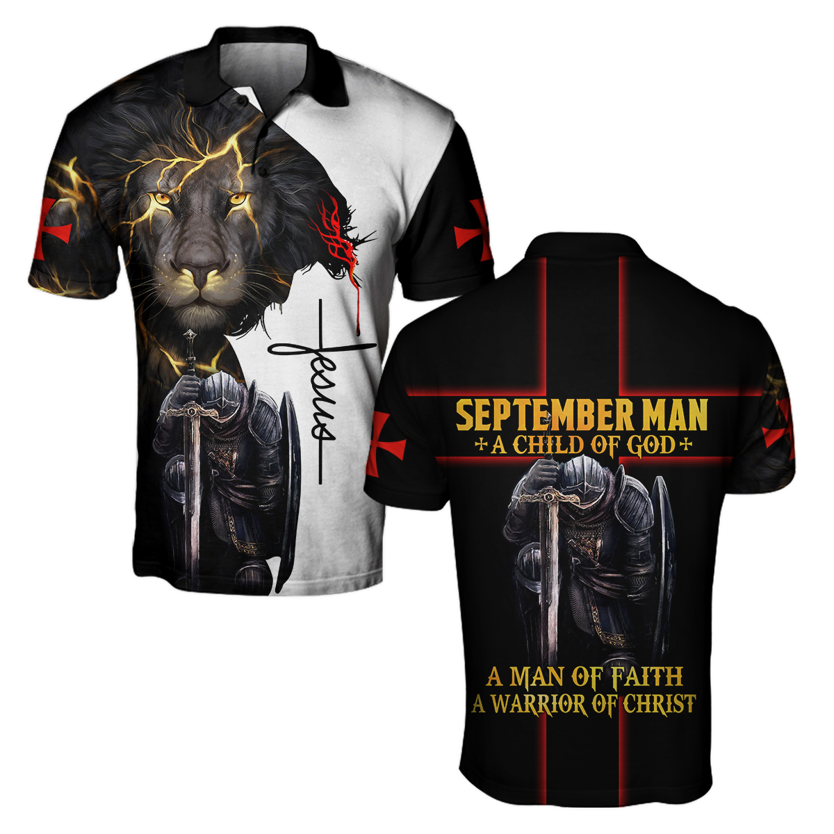 September Guy A Child Of God A Man Of Faith A Warrior Of Christ 3D All Over Printed Shirts TA09202001S9