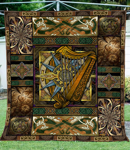 Celtic 3D All Over Printed Quilt