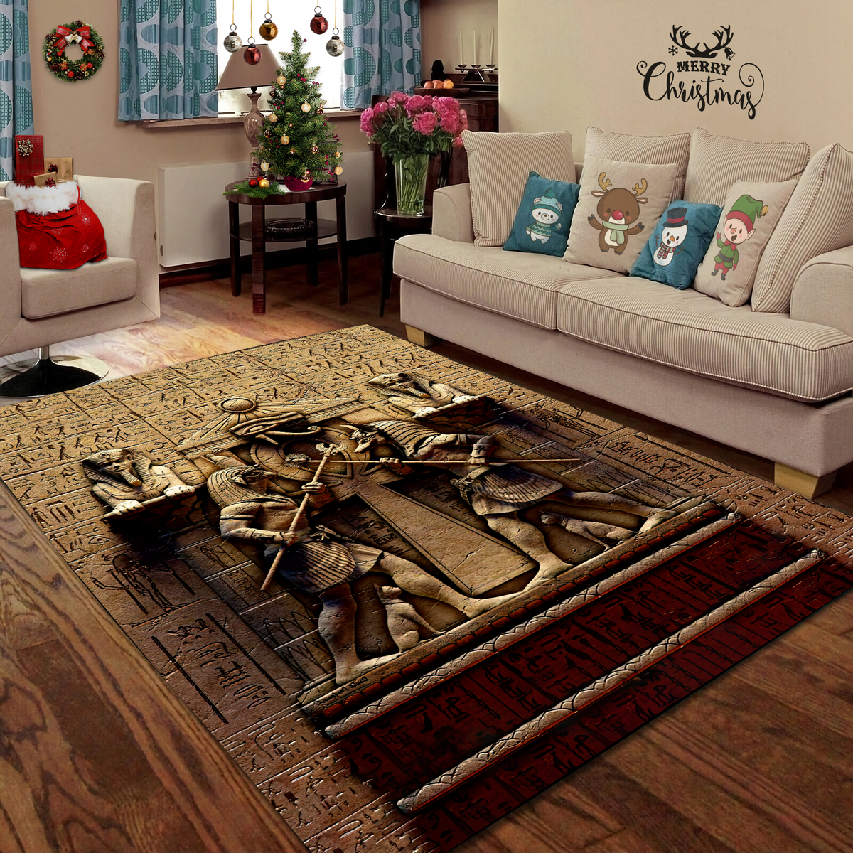 Anubis Ancient Egyptian Mythology Culture Rug