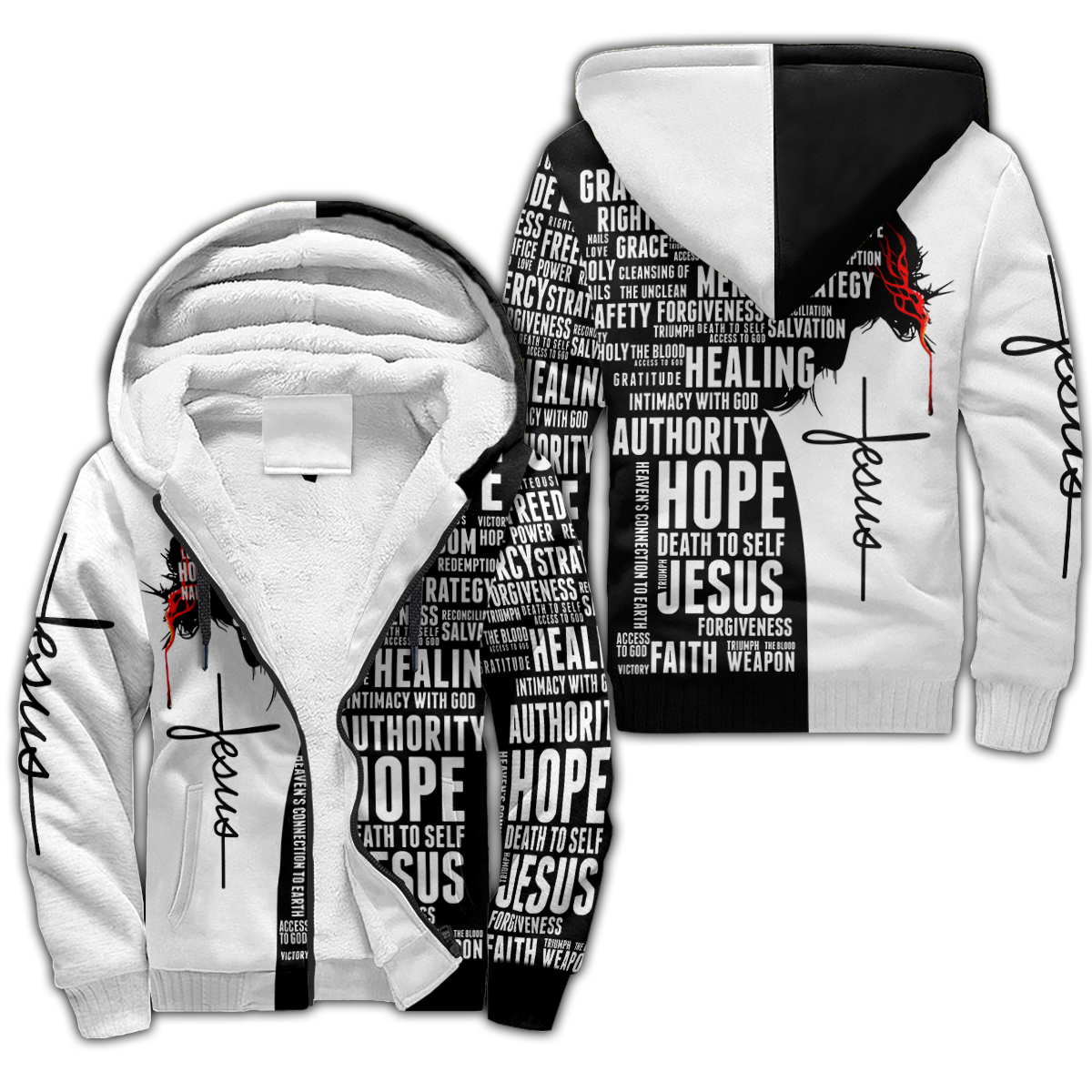 Premium Unisex Hoodie 3D All Over Printed Easter Day Christian Jesus No14 ML