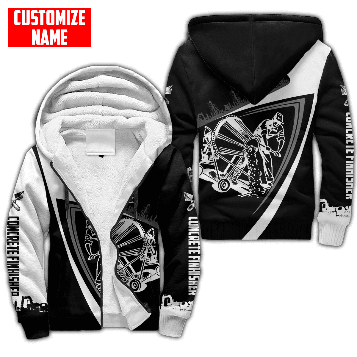 Customized Name Mixer Concrete Finisher 3D All Over Printed Unisex Shirts