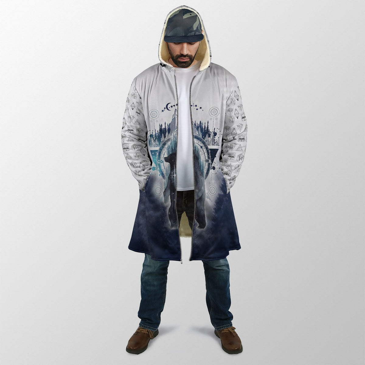 All Over Printed Camping Cloak Winter Camping