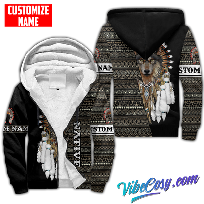 Customized Name Native American 3D All Over Printed Unisex Shirts