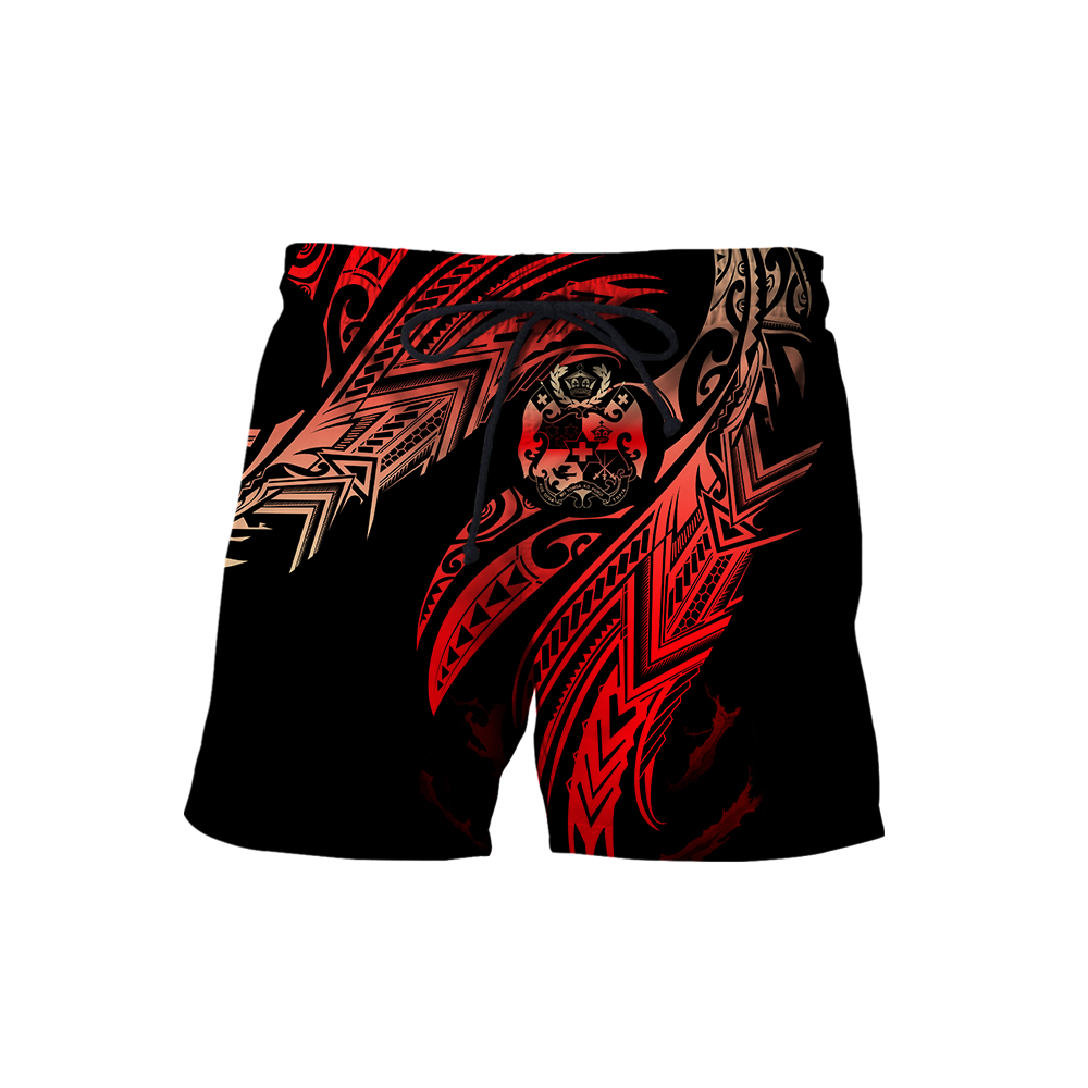 Amazing Tonga Polynesian Tattoo 3D Unisex Deluxe Hoodie ML