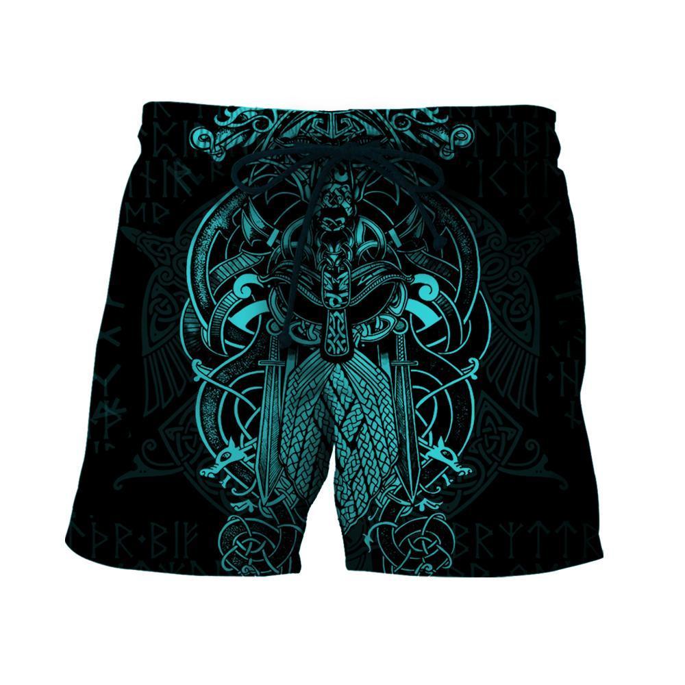 Vikings - The Raven Blue of Odin Tattoo - Amaze Style™-Apparel