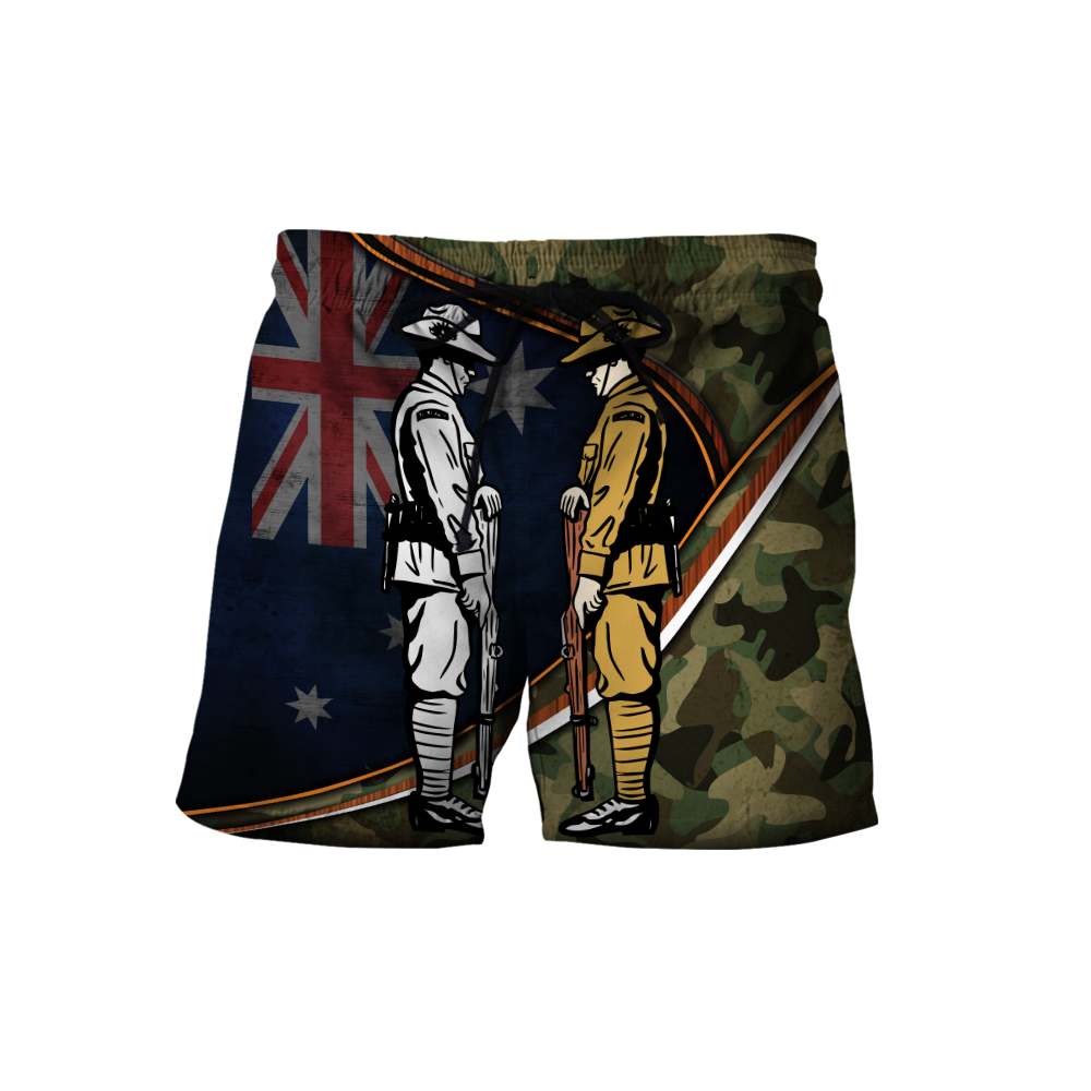 Remember Soldiers camo Australia and Kiwi Veteran 3D print shirts