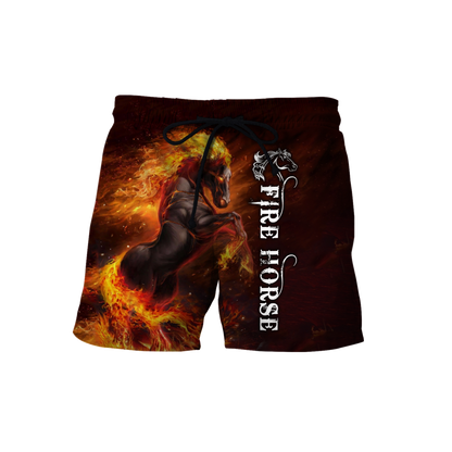Fire Horse 3D All Over Printed Unisex Shirts