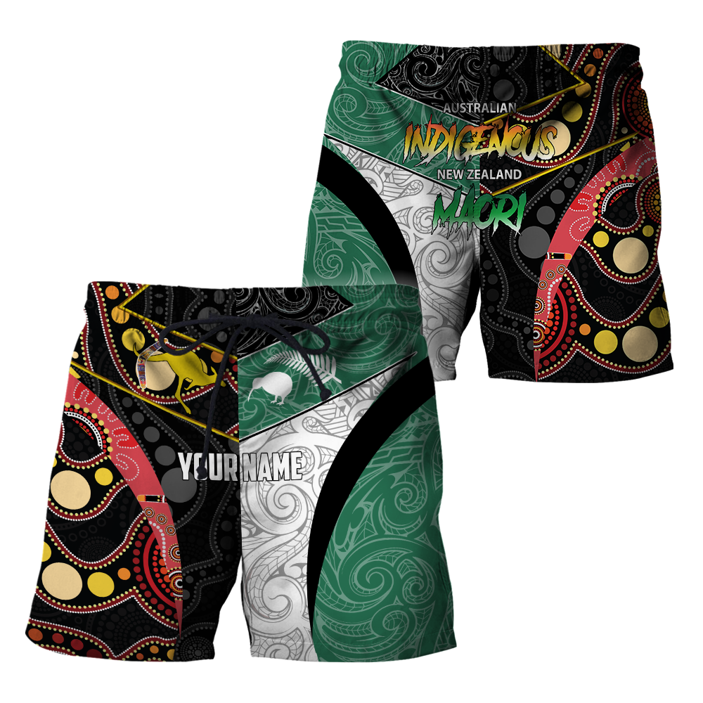 Custom Name Australia Indigenous And New Zealand Maori 3D All Over Printed Unisex