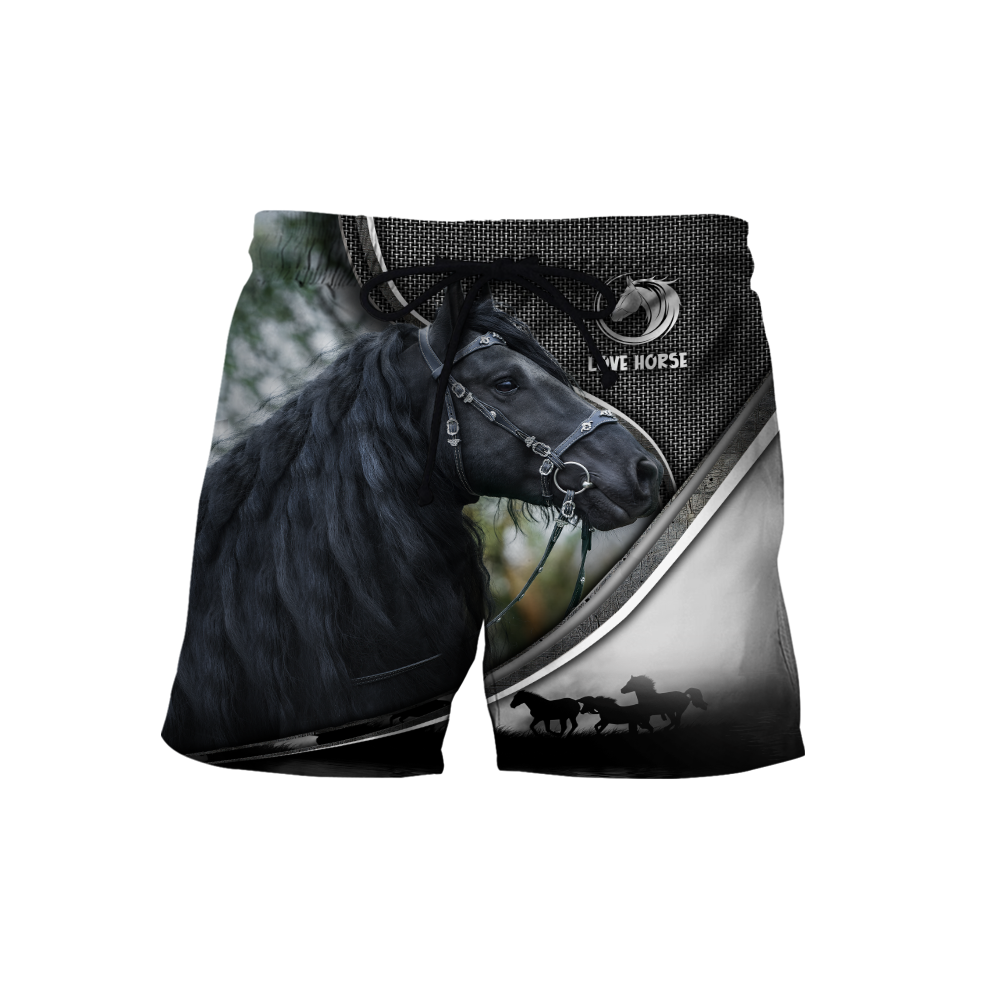 Beautiful Friesian Horse 3D All Over Printed Hoodie For Men And Women VP19112002