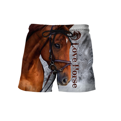 Love Horse 3D All Over Printed Shirts Pi05012102