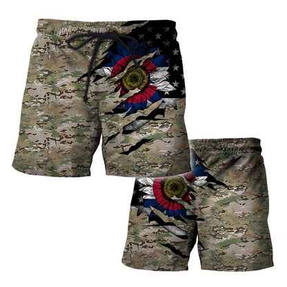 Colorado Sunflower Camo 3D All Over Printed Unisex Shirts