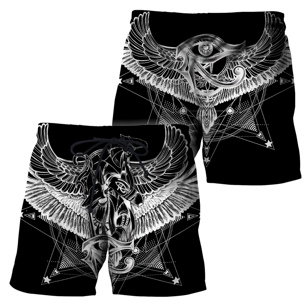 Egyptian Gods Ancient Tattoo black ver unisex 3d print shirts