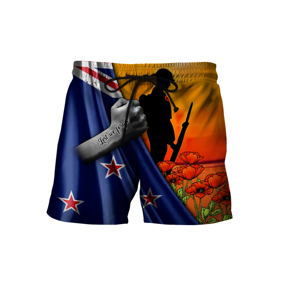 Lest we forget New Zealand Veteran 3D print shirt