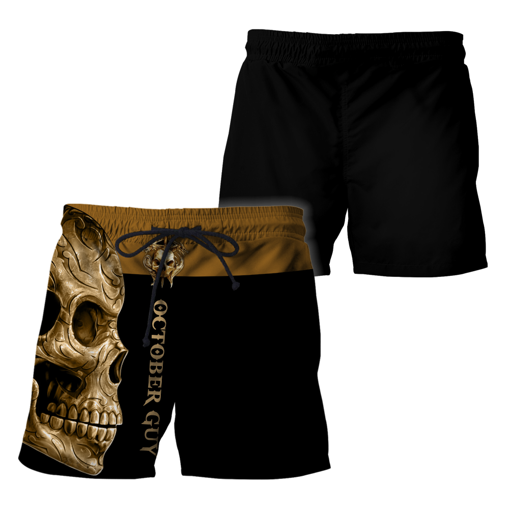 October Guy Skull 3D All Over Printed Shirts For Men and Women