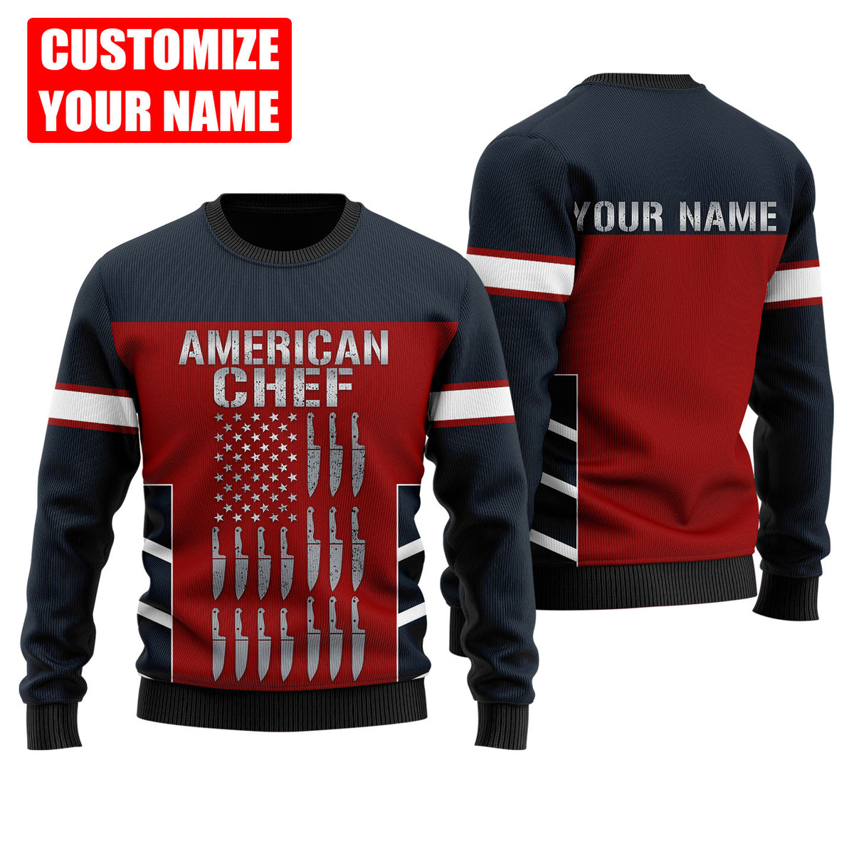 Custom Name Master Chef 3D All Over Printed Unisex Shirts