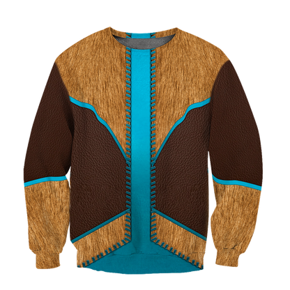Native Cowboy Jacket No10 Cosplay 3D Over Printed Unisex Deluxe Hoodie ML