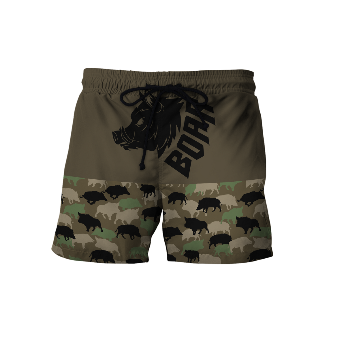 Boar Hunting Dark Green Camo 3D All Over Print  Hoodie