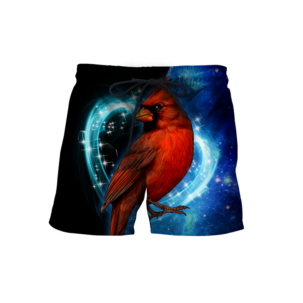 Cardinal Birds Blue Color shirts dress shorts for men and women