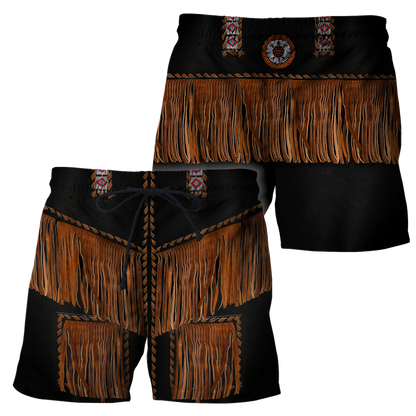 Native Cowboy Jacket No2 Cosplay 3D Over Printed Unisex Deluxe Hoodie ML