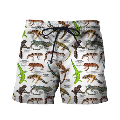 3D All Over Printed Geckos of the World Shirts And Shorts-Apparel-6teenth World-T-Shirt-S-Vibe Cosy™