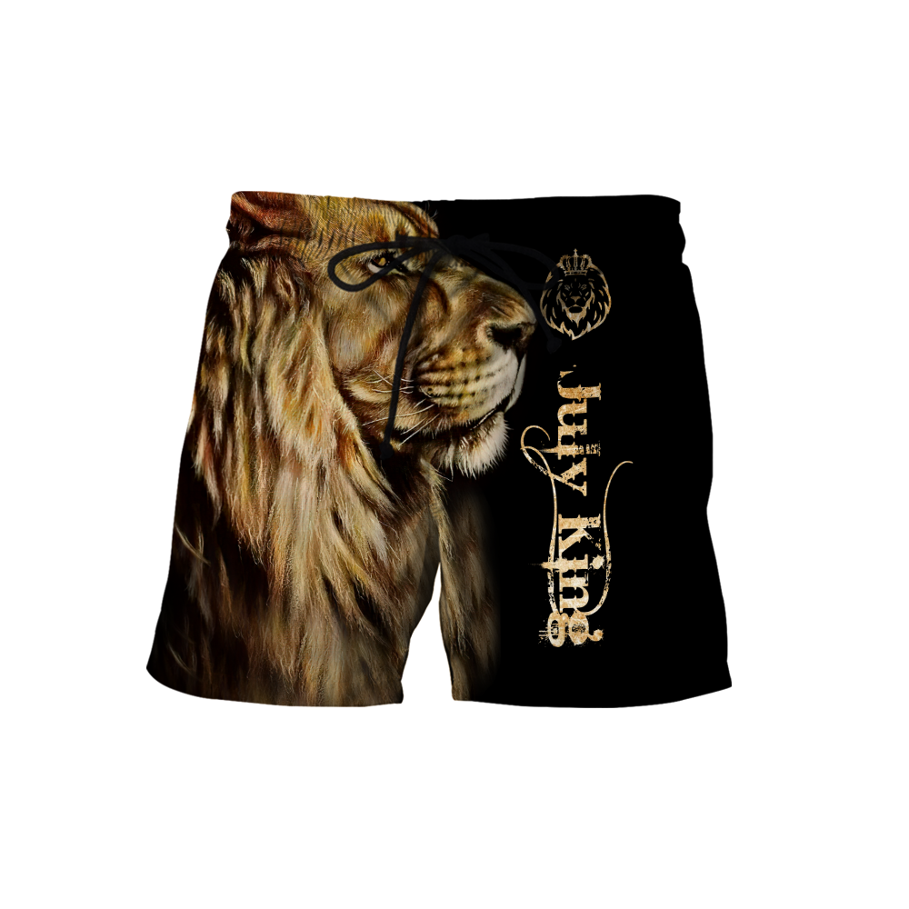 Custom Name July King Lion  3D All Over Printed Unisex Shirts