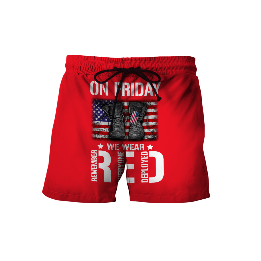 On Friday We Wear Red 3D All Over Printed Shirts For Men and Women TA09222001