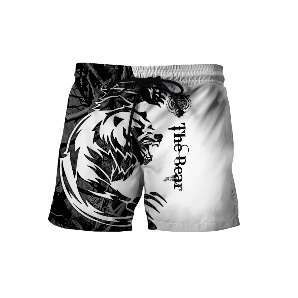 All Over Printed Bear Tatoo Hoodie MEI09262004-MEI