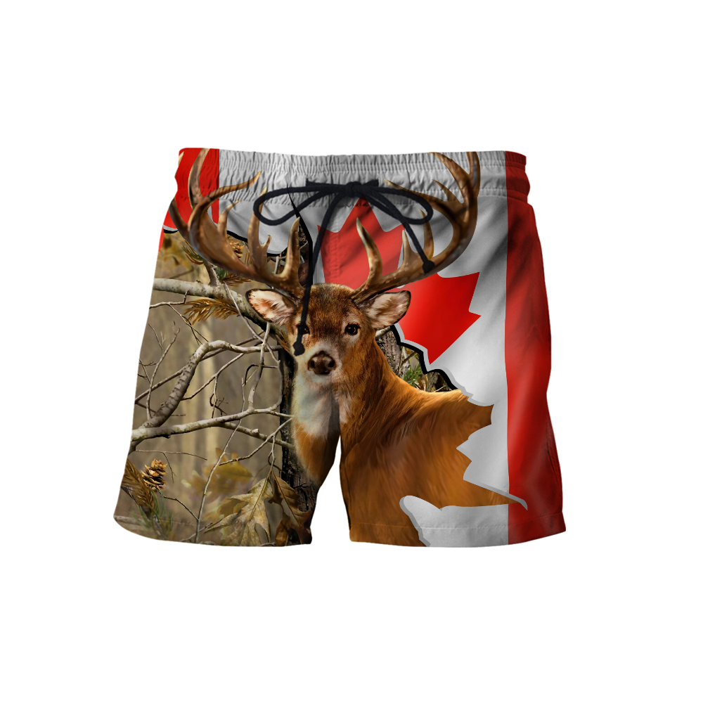 Deer Hunting Canada 3D All Over Printed Shirts For Men LAM