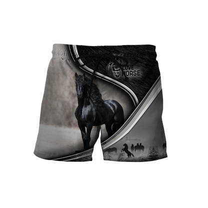 Black Horse 3D All Over Printed Shirts VP07102001