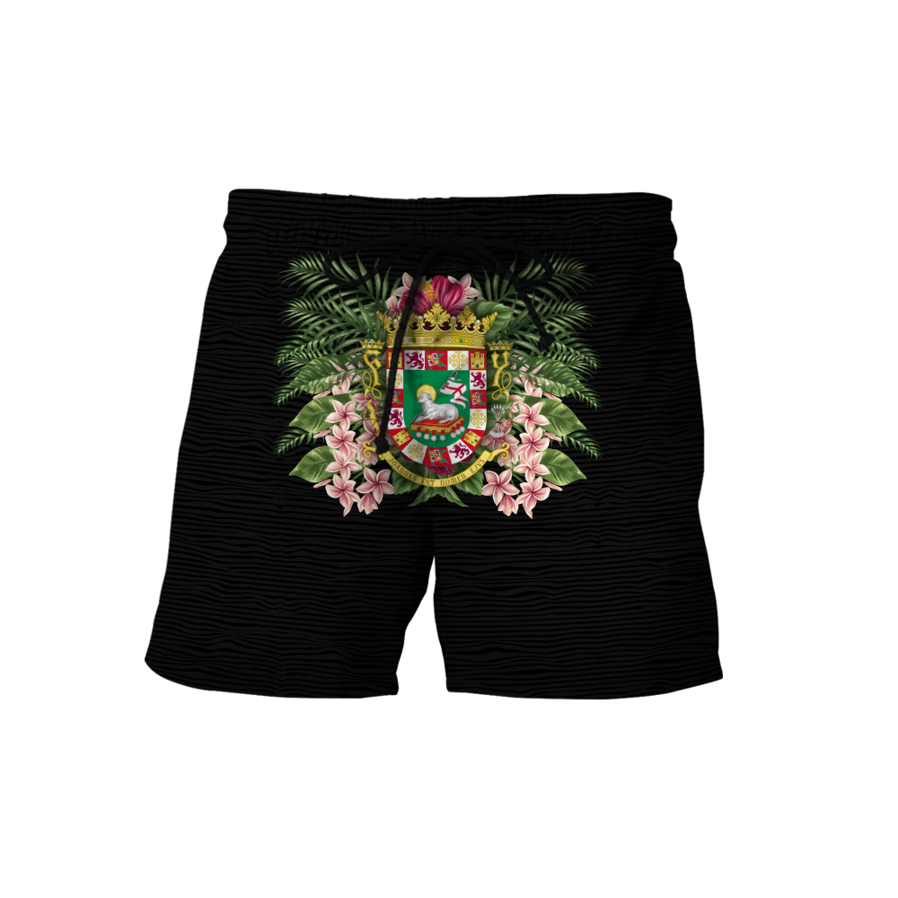 Puerto Rico Coat of Arms 3D All Over Print Shirts And Short TH20061603S-Apparel-TQH-Shorts-S-Vibe Cosy™