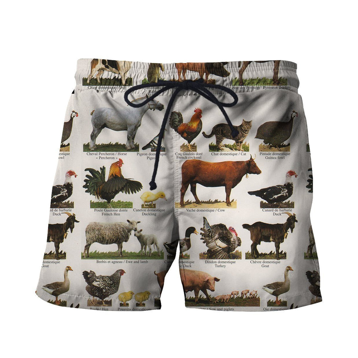 3D All Over Printed Farm Animals Shirts-Apparel-HP Arts-SHORTS-S-Vibe Cosy™