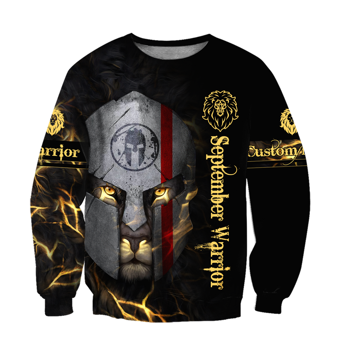 September Spartan Lion Warrior 3D All Over Printed Unisex Shirts