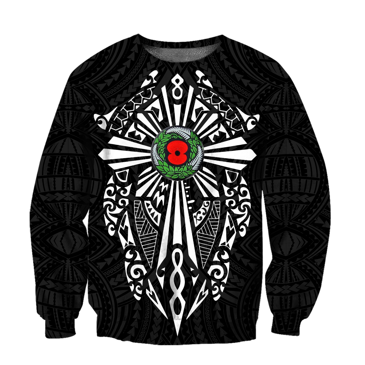 New zealand anzac, lest we forget maori cross tattoo 3d all over printed shirt and short for man and women MH3006201-Apparel-PL8386-Sweatshirt-S-Vibe Cosy™