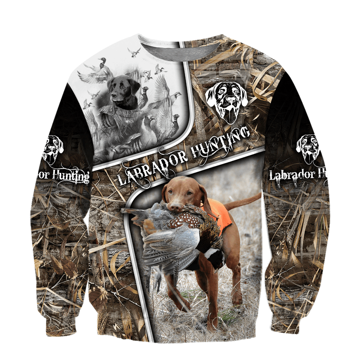Labrador Hunting 3D Over Printed Unisex Deluxe Hoodie ML