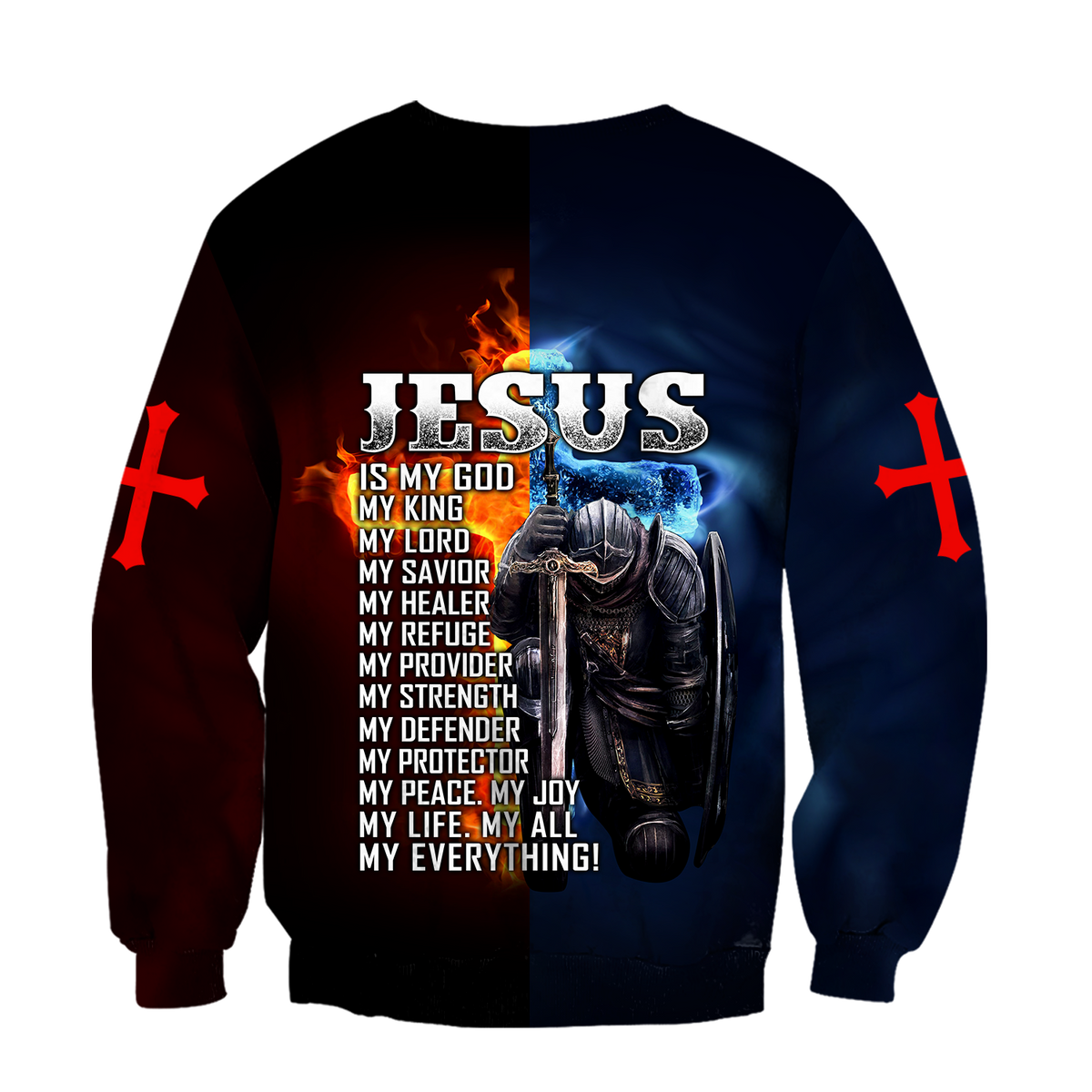 Jesus Is My God My King My Everything Knight Templars 3D All Over Printed Shirts For Men and Women Pi05092004