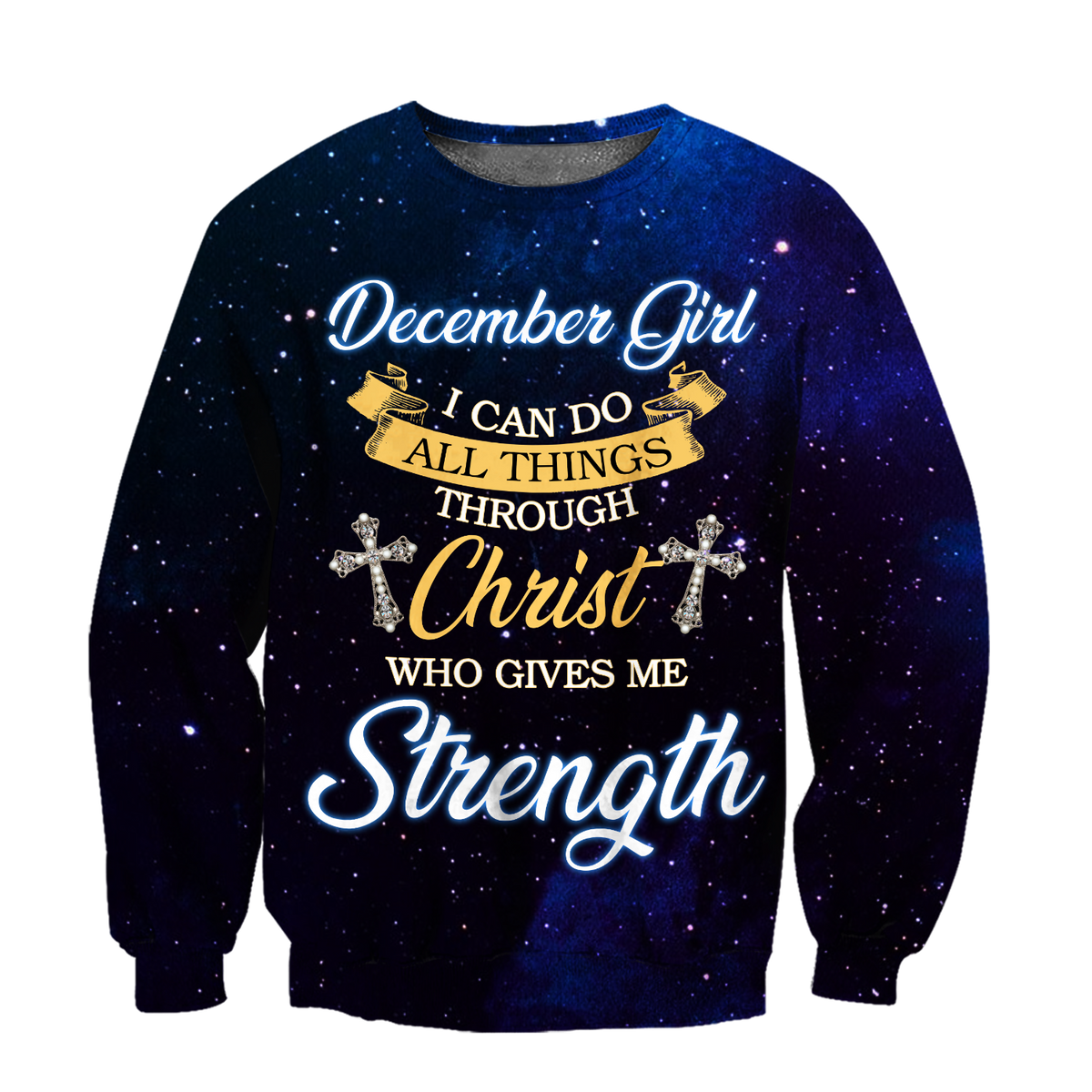 December Girl I Can Do All Things 3D All Over Printed Shirts For Men and Women DQB08122009S