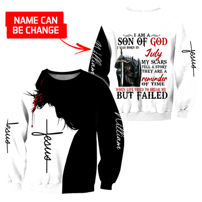 July Guy - Son of God Custome Name 3D All Over Printed Shirts For Men and Women MH141120S7