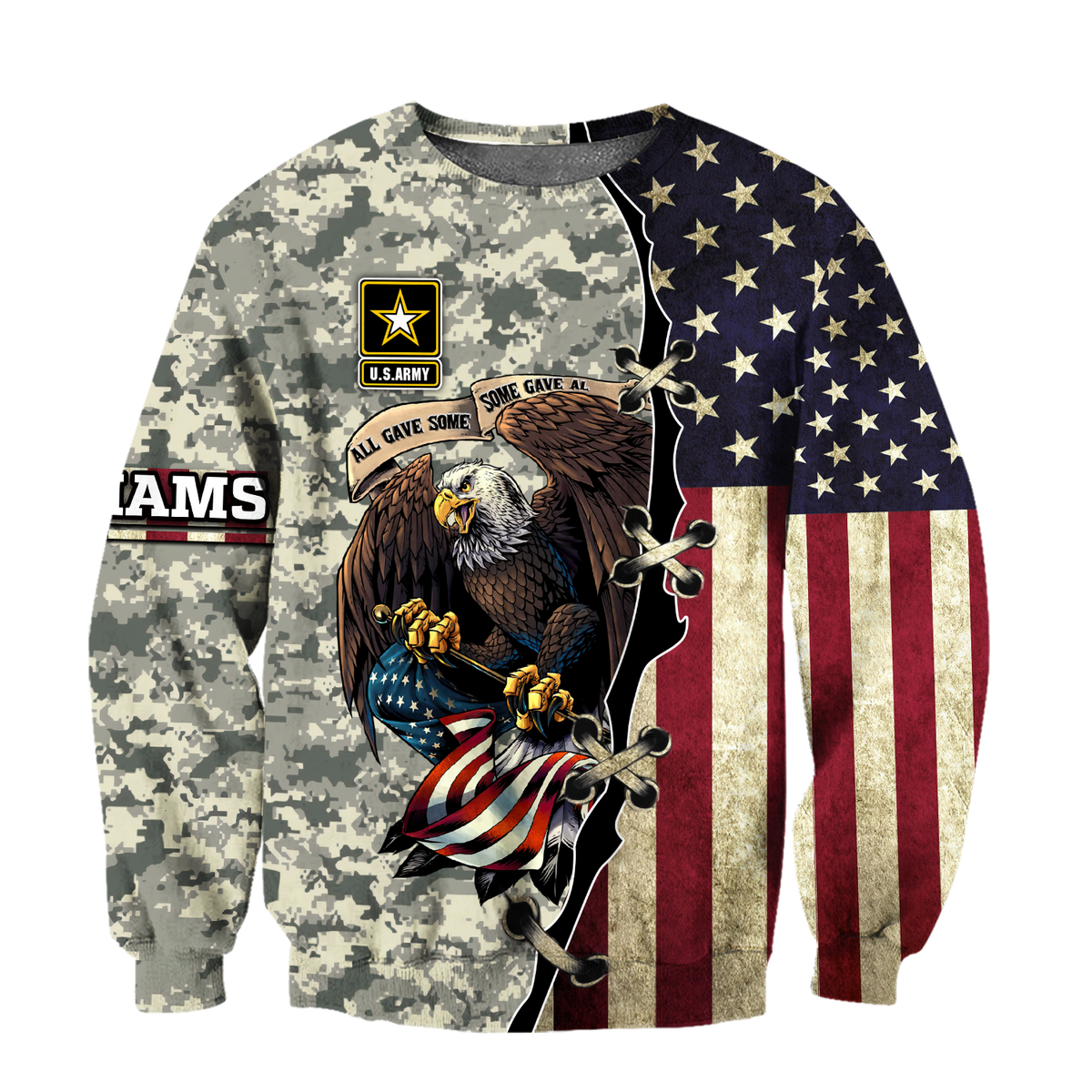 Army Customize Name 3D All Over Printed Shirts TA091420020S