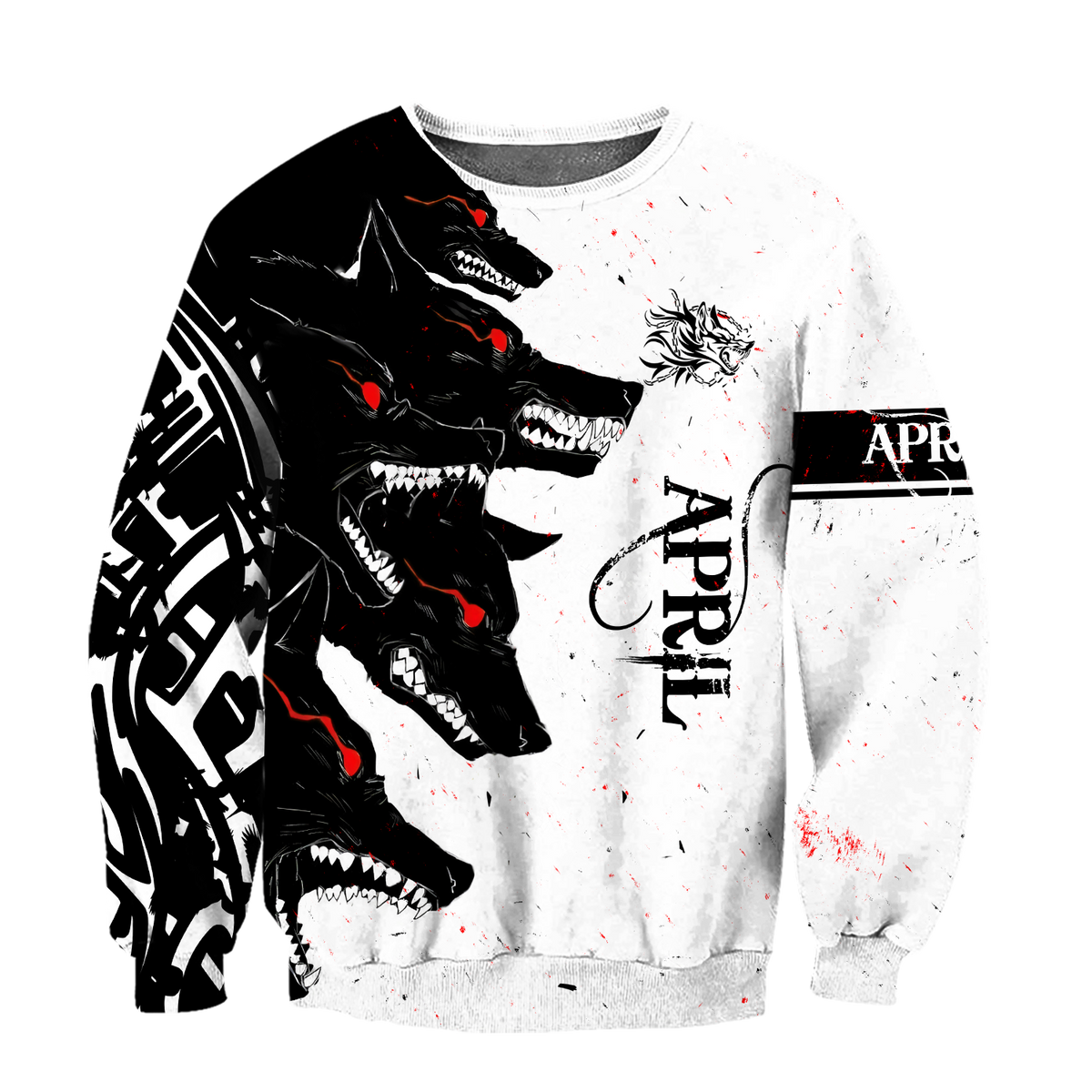 The Dark Wolf April 3D All Over Printed Unisex Deluxe Hoodie ML