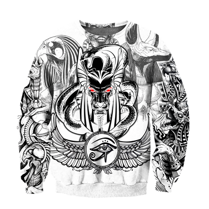 3D Tattoo Ancient Egypt Over Printed Shirt for Men and Women TP