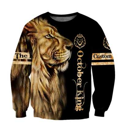Custom Name October King 3D All Over Printed Unisex Shirts